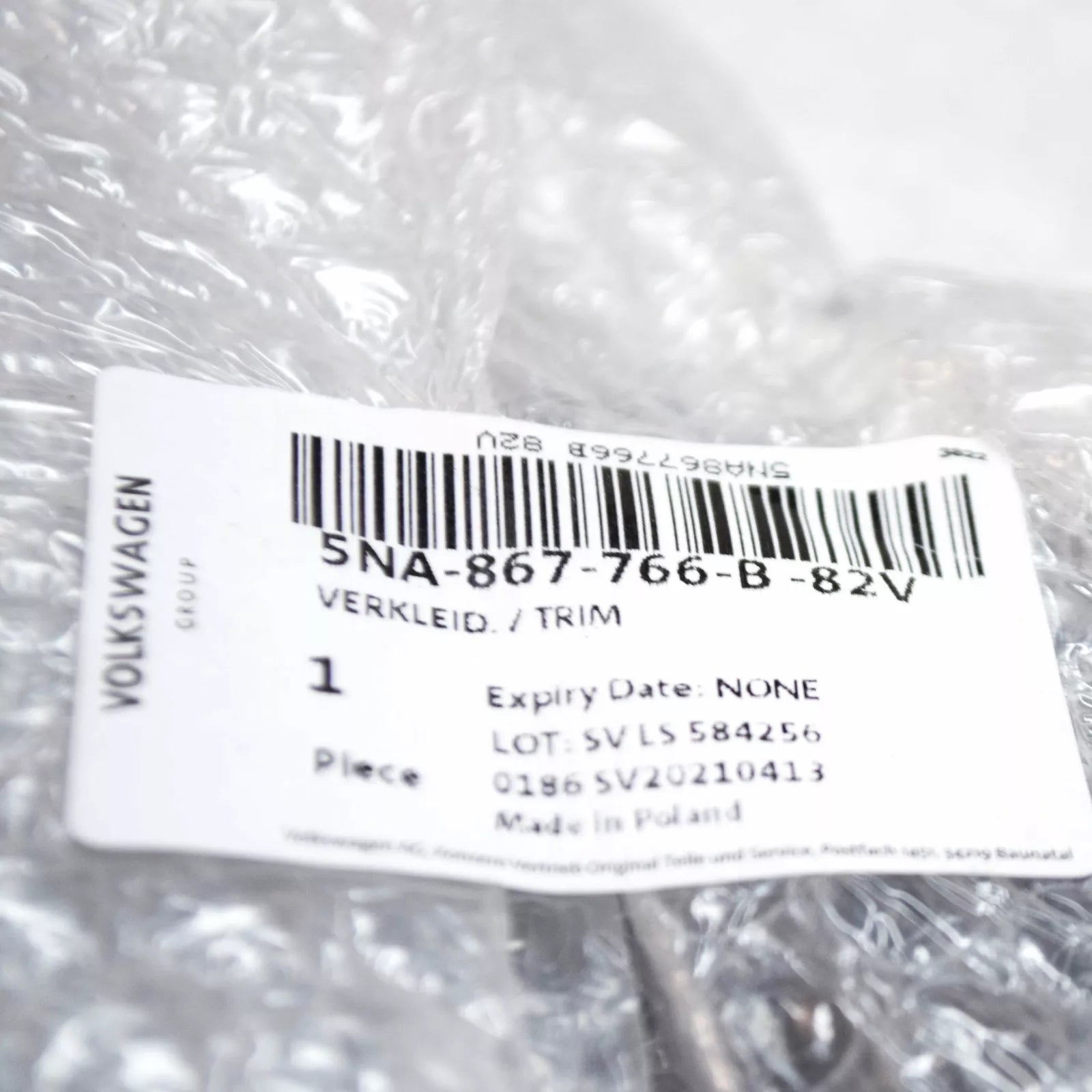 NEW VOLKSWAGEN TIGUAN AD RIGHT WHEEL HOUSING TRIM 5NA867766B82V