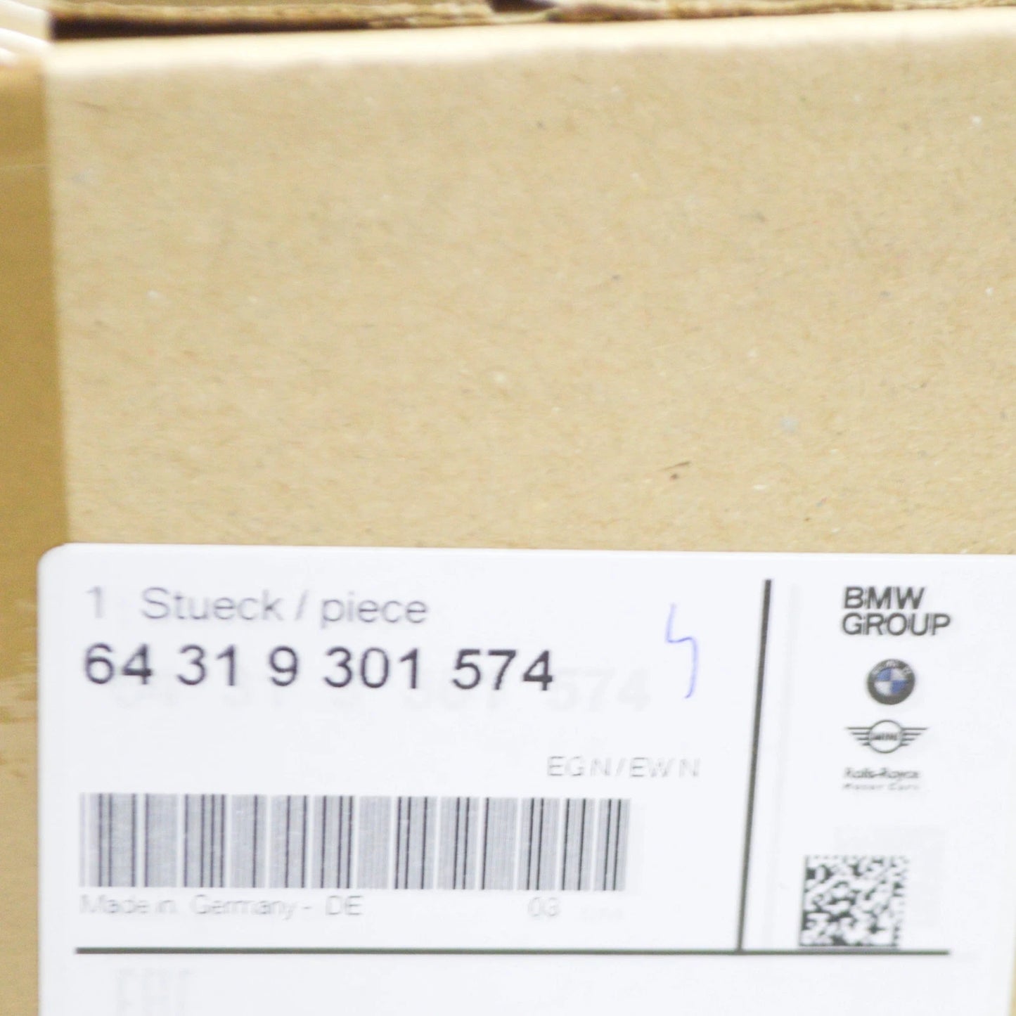 NEW BMW 5 G30 SEALING FRAME 64319301574 9301574 ORIGINAL