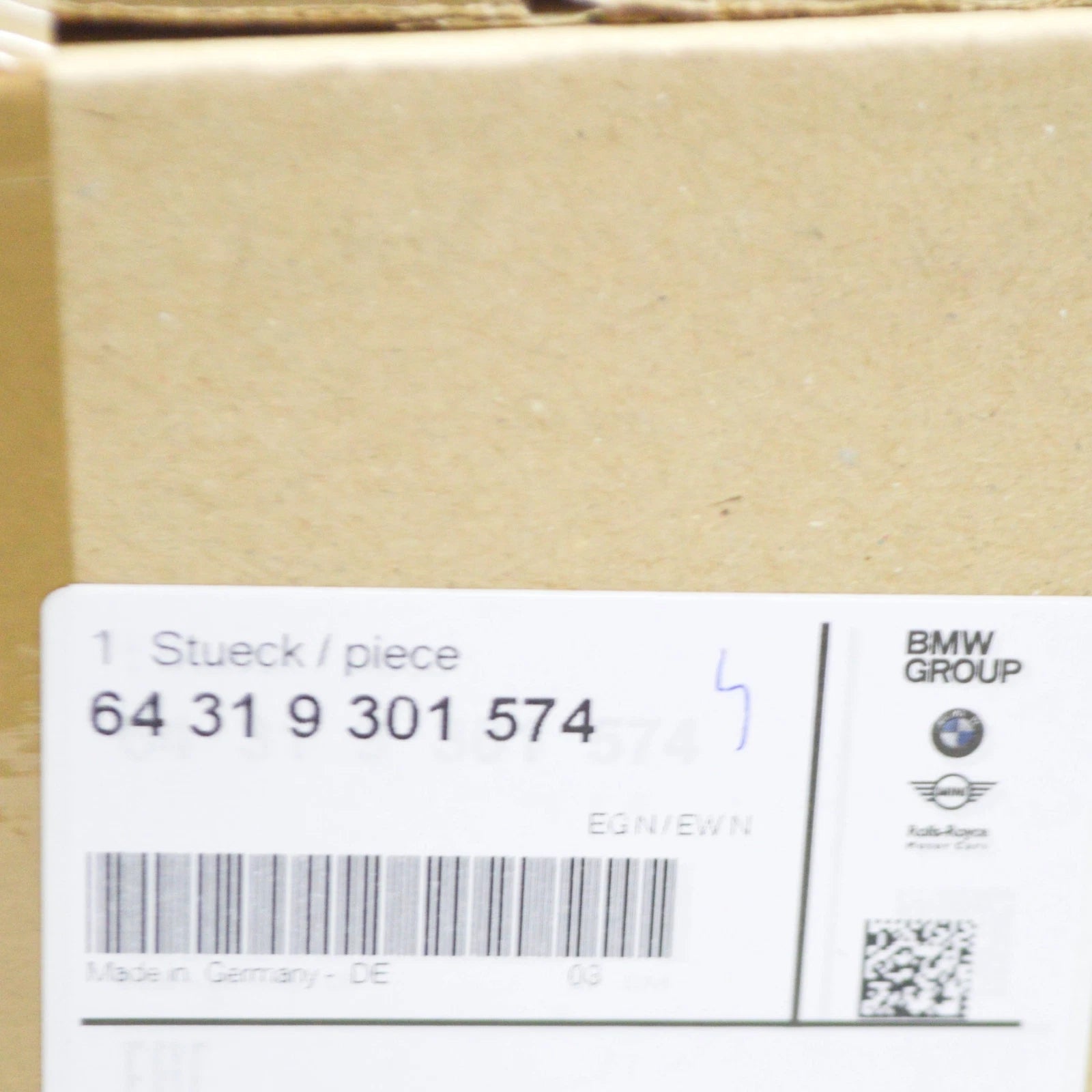 NEW BMW 5 G30 SEALING FRAME 64319301574 9301574 ORIGINAL