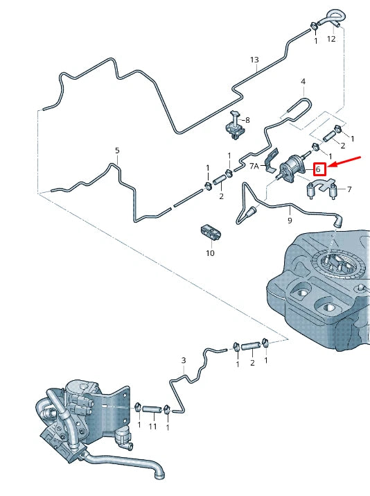NEW AUDI A6 AVANT C7 HIGH PRESSURE FUEL PUMP 07L127026AL ORIGINAL