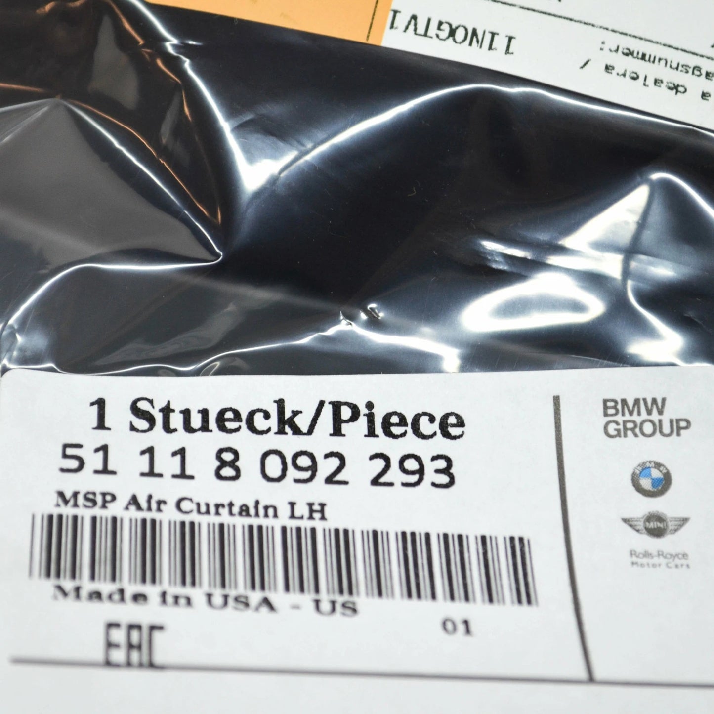 NEW BMW X6 G06 FRONT LEFT AIR CURTAIN TRIM 51118092293 ORIGINAL