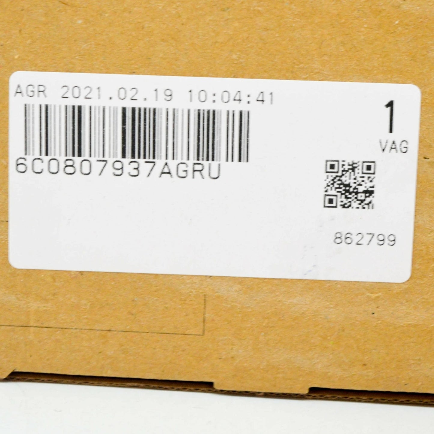 NEW VOLKSWAGEN POLO 6R LEFT HEADLIGHT WASHER COVER 6C0807937AGRU