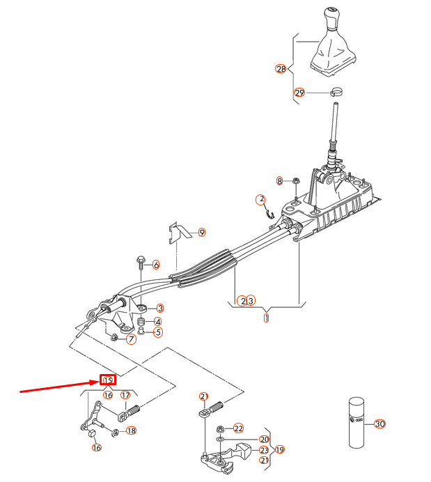 NEW AUDI A3 8V RELAY LEVER 5Q0711202A ORIGINAL