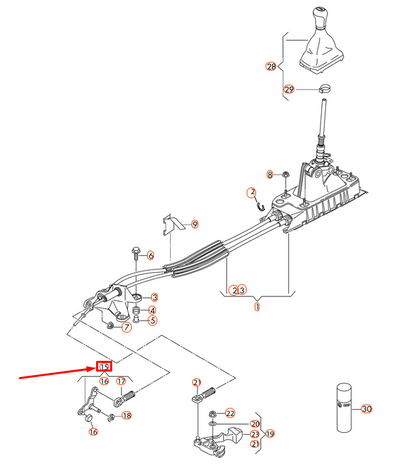 NEW AUDI A3 8V RELAY LEVER 5Q0711202A ORIGINAL