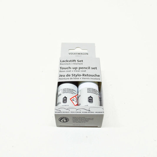 NEW VW AUDI METALLIC GLACIER WHITE TOUCH-UP PAINT SET LST0M2S9R ORIGINAL