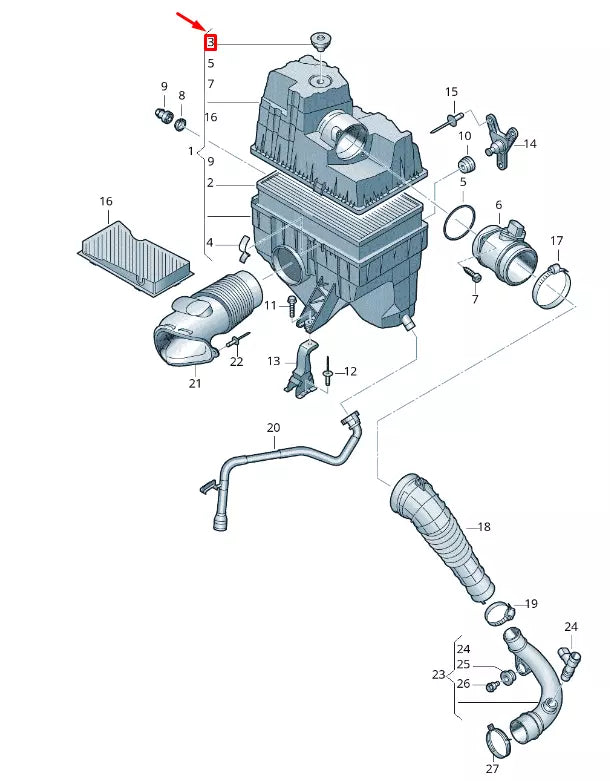 NEW VW TRANSPORTER VI T6 AIR FILTER MAINTENANCE DISPLAY 701919301B01C