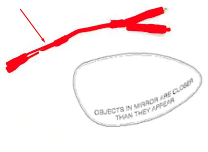 NEW BMW 3 COUPE E46 FRONT DOOR OUTSIDE MIRROR ADAPTER LEAD 51167836442 ORIGINAL