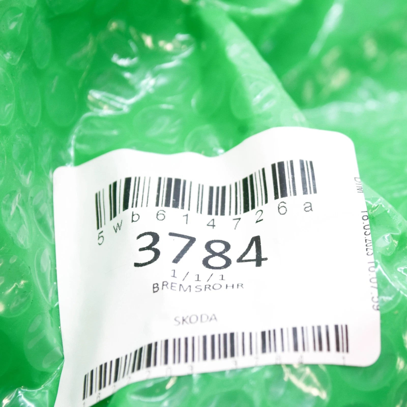 NEW VOLKSWAGEN GOLF MK8 CD1 RIGHT BRAKE LINE LHD 5WB614726A ORIGINAL