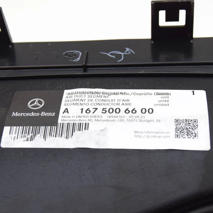 NEW MERCEDES-BENZ GLE W167 UPPER AIR DUCT SEGMENT A1675006600 ORIGINAL