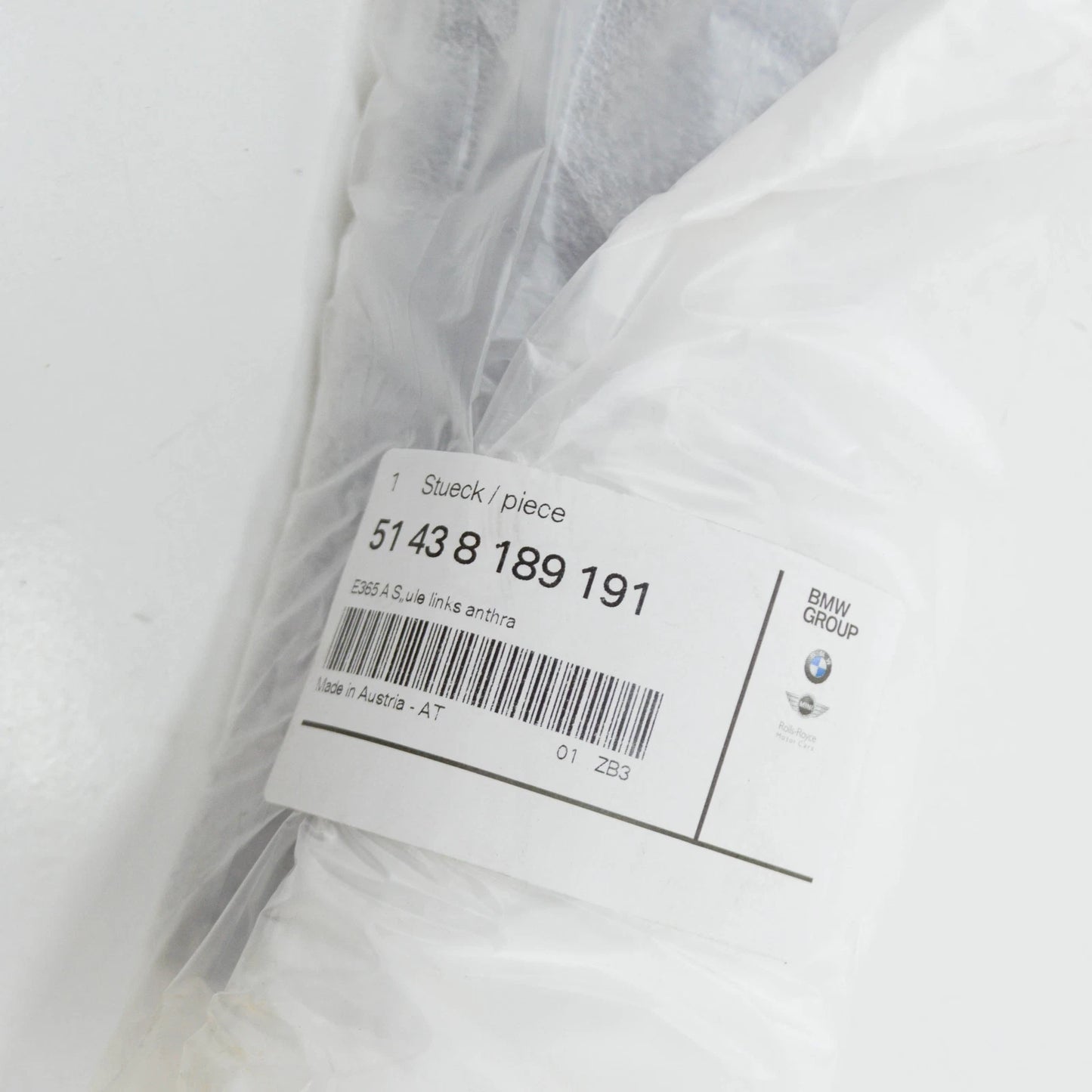 NEW BMW 3 COMPACT E36 LEFT A-PILLAR APRON COVERING 51438189191 8189191 ORIGINAL