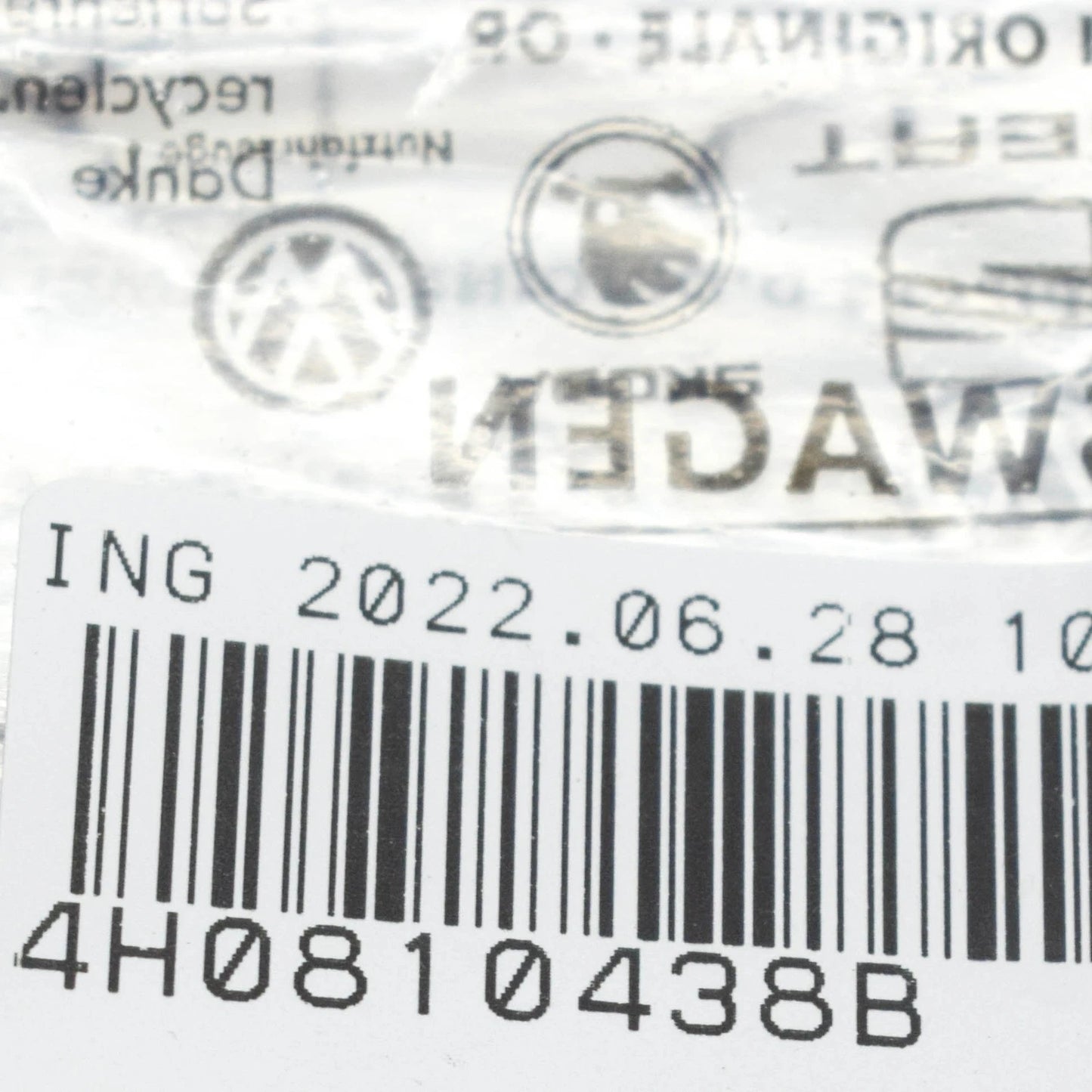 NEW AUDI A8 4H FRONT RIGHT FENDER HOLDER 4H0810438B ORIGINAL