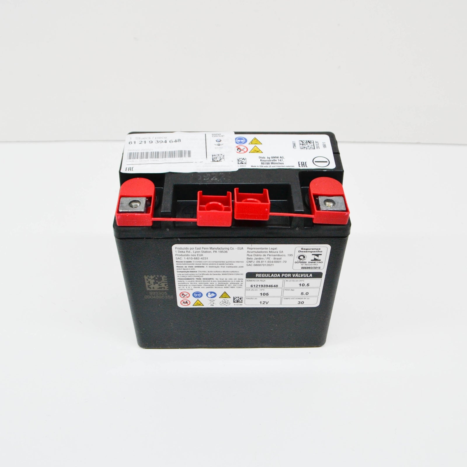 new bmw 5 gran turismo f07 agm battery 9394648 61219394648 original