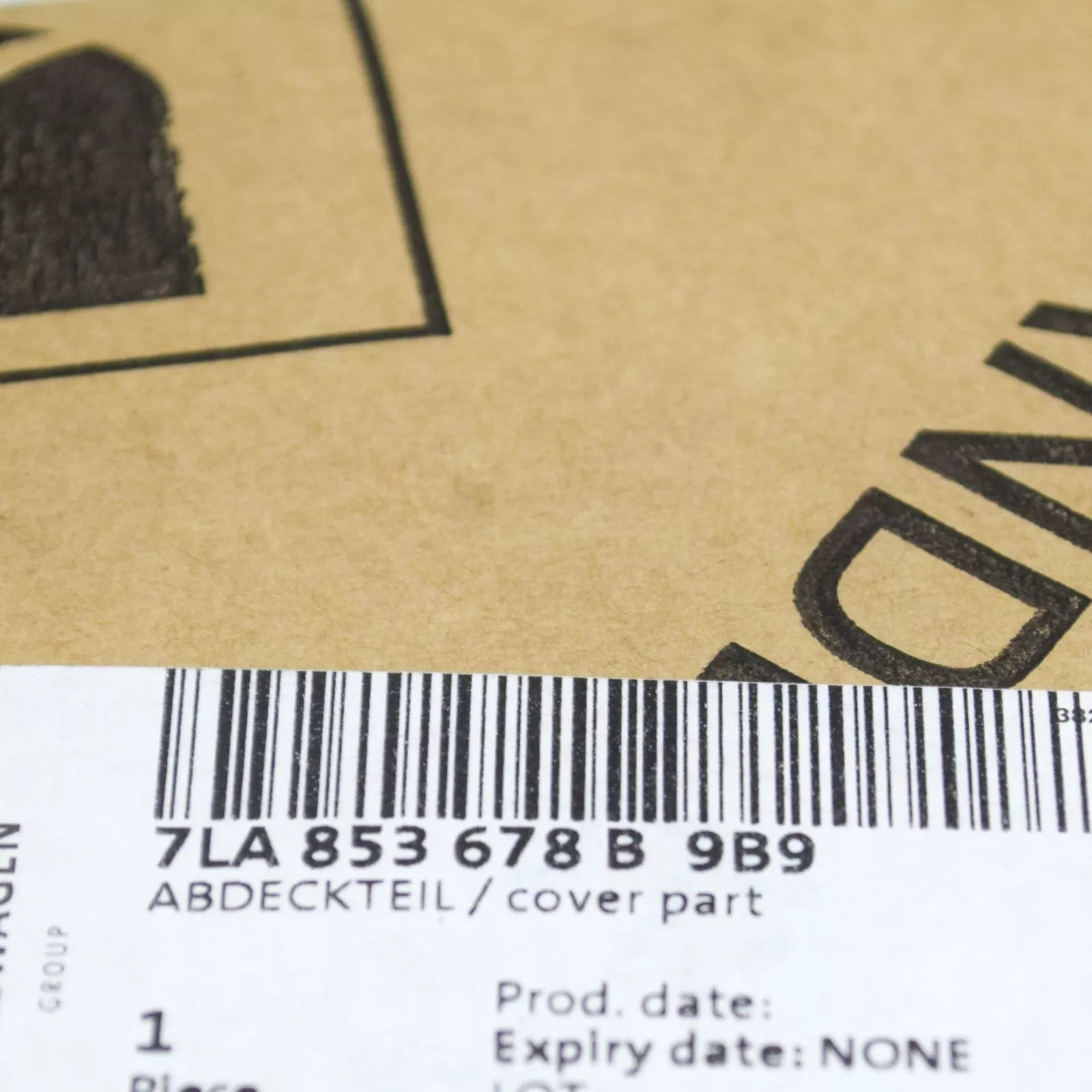 NEW VOLKSWAGEN TRANSPORTER T6 FRONT BUMPER COVER PART 7LA853678B9B9