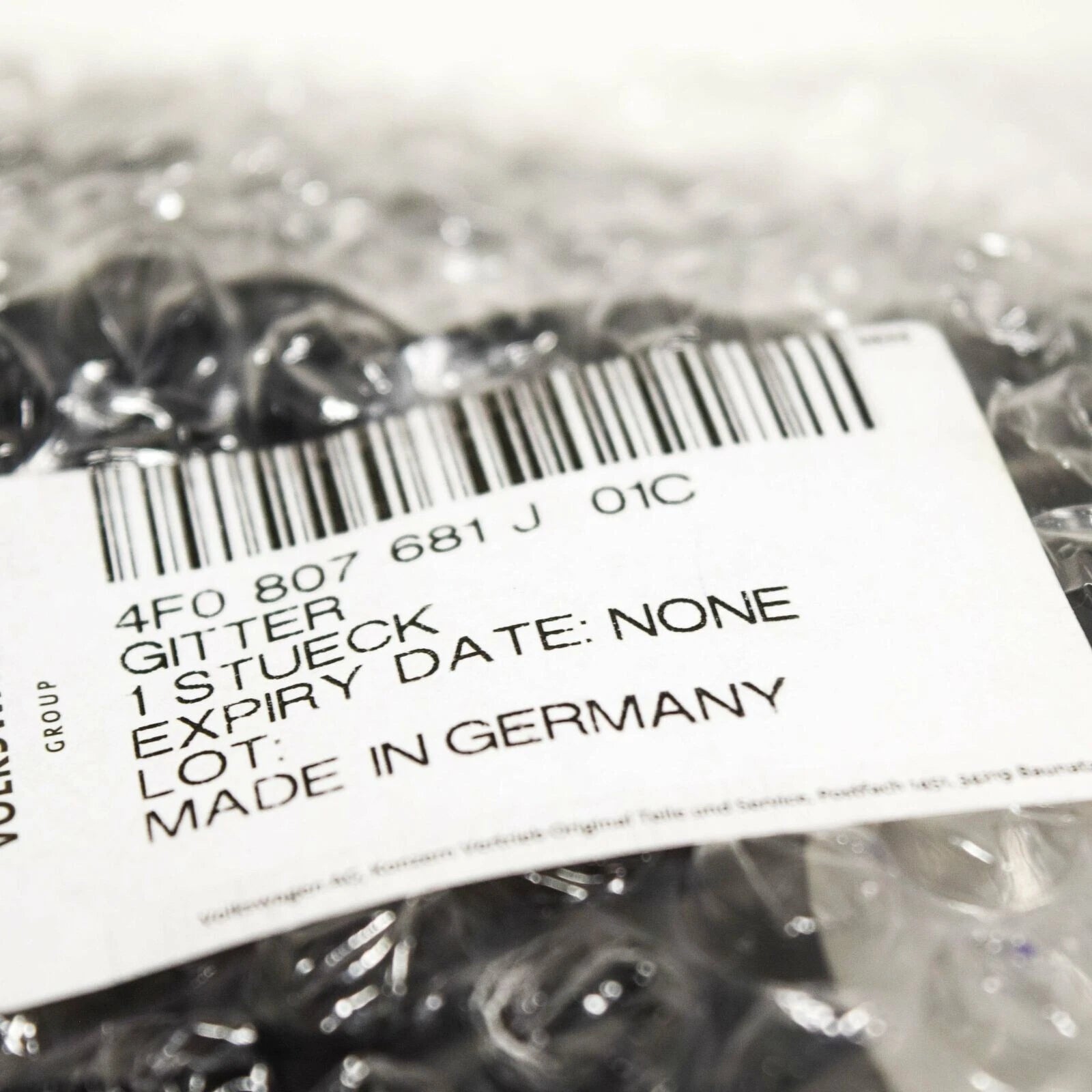 NEW AUDI A6 C6 LEFT FOG LIGHT GRILLE 4F0807681J01C 2008 ORIGINAL