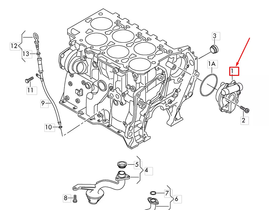 NEW VOLKSWAGEN TOUAREG 7P OIL PUMP 03H115105L ORIGINAL