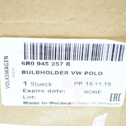 NEW VOLKSWAGEN POLO 6R REAR LEFT TAILLIGHT BULB HOLDER 6R0945257B