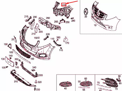 NEW MB VITO W447 FRONT LEFT BUMPER REINFORCEMENT A44788002169051