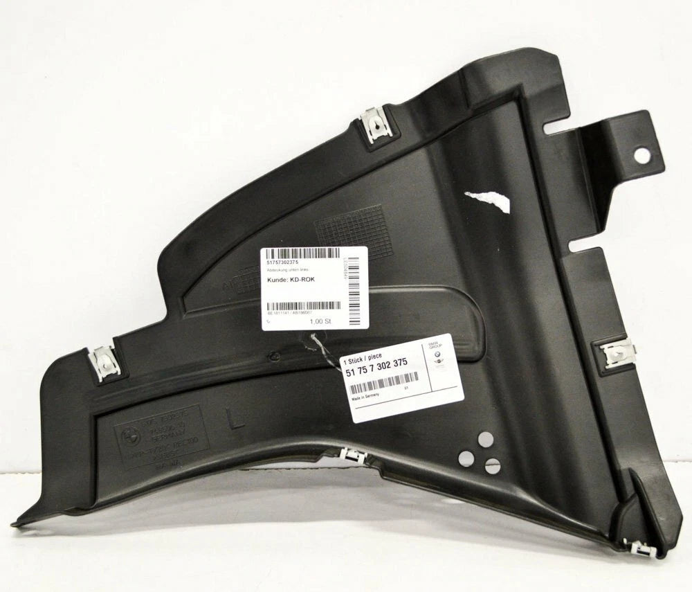 NEW BMW 7 F01 FRONT LEFT WHEEL ARCH LINER FRONT BOTTOM COVER 51757302375