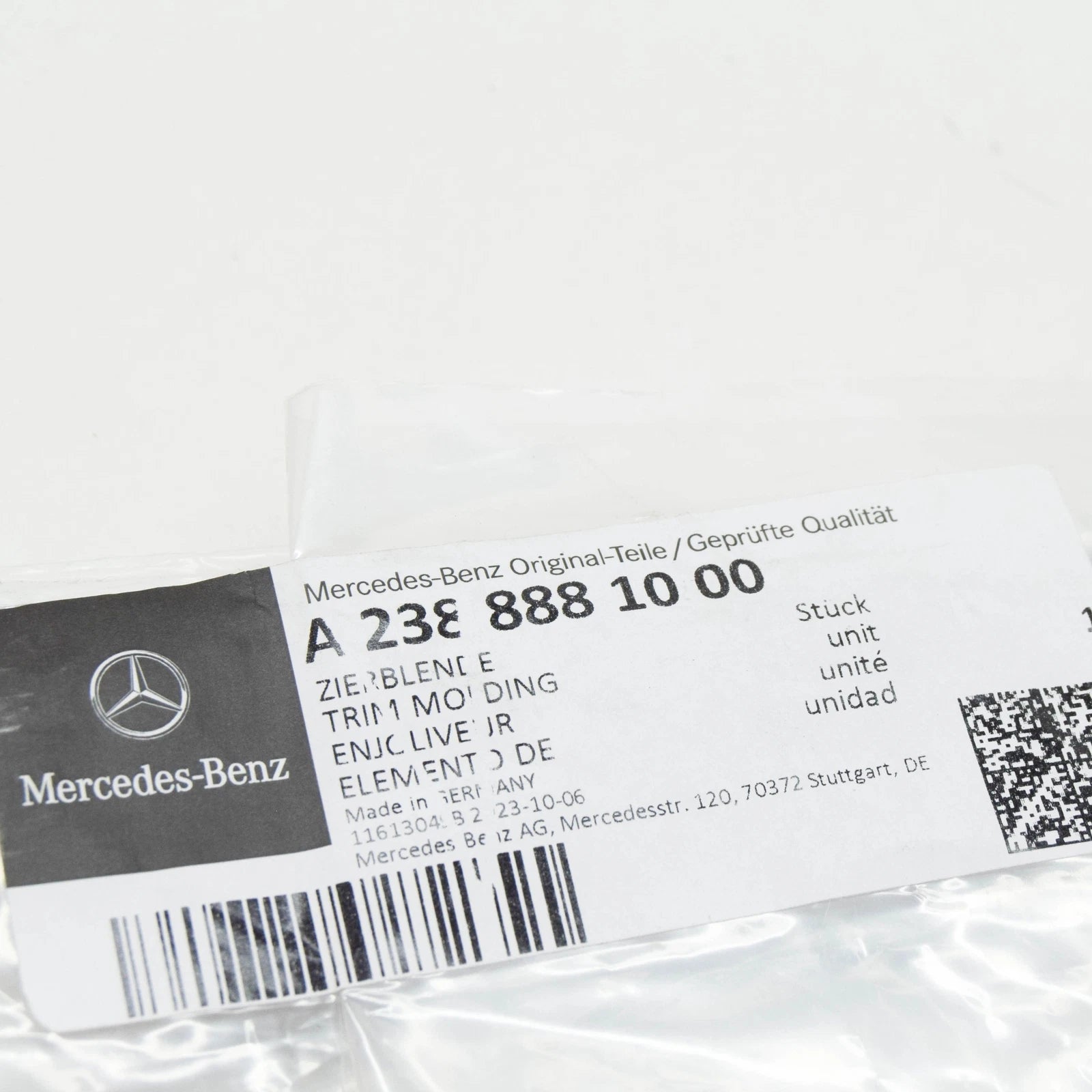 NEW MERCEDES-BENZ E W213 RADIATOR GRILLE RIGHT TRIM MOLDING A2388881000 ORIGINAL