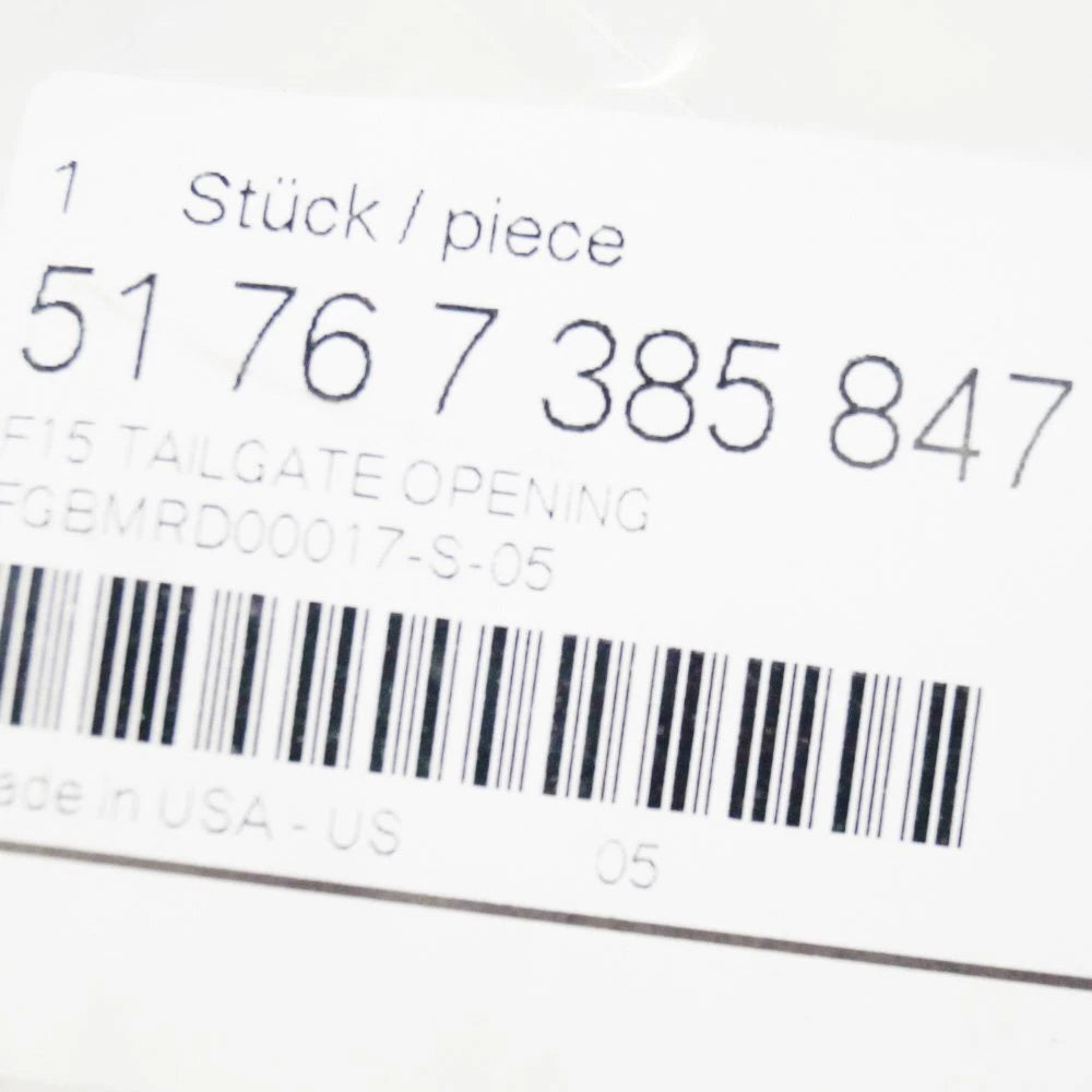 NEW BMW X5 F15 TAILGATE RUBBER SEAL 51767385847 7385847 ORIGINAL