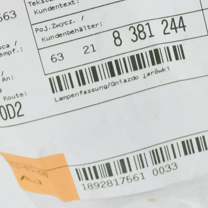 NEW BMW 7 E38 REAR TAIL LAMP BULB SOCKET 63218381244 8381244 ORIGINAL