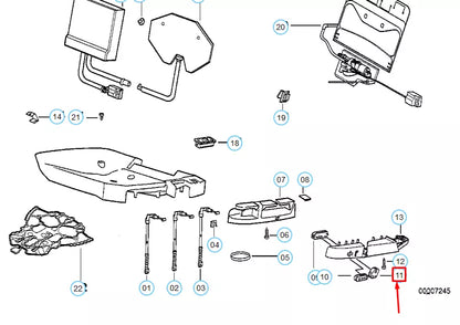 NEW BMW 3 E36 FRONT RIGHT SEAT BACKREST BUTTON 61311383482 ORIGINAL