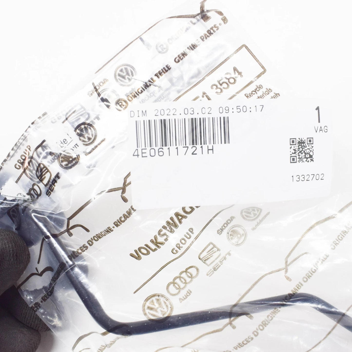 NEW AUDI A8 4E D3 FRONT LEFT BRAKE PIPE DRAIN TUBE 4E0611721H ORIGINAL