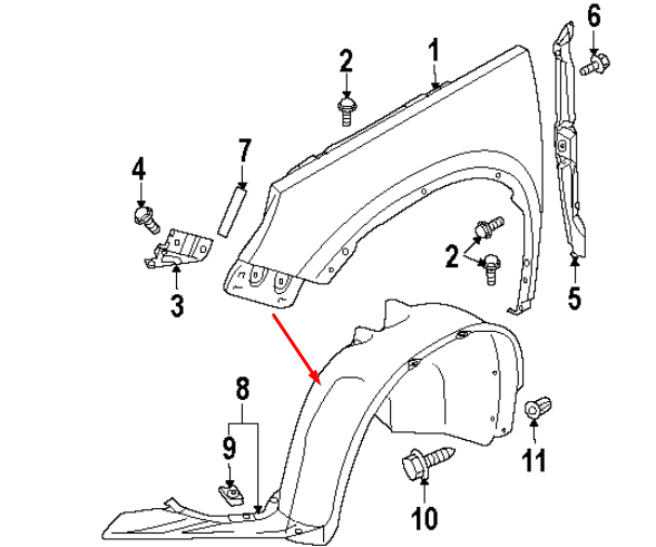new vw tiguan 5n front right wheel mud splash guard 5n0805912a original
