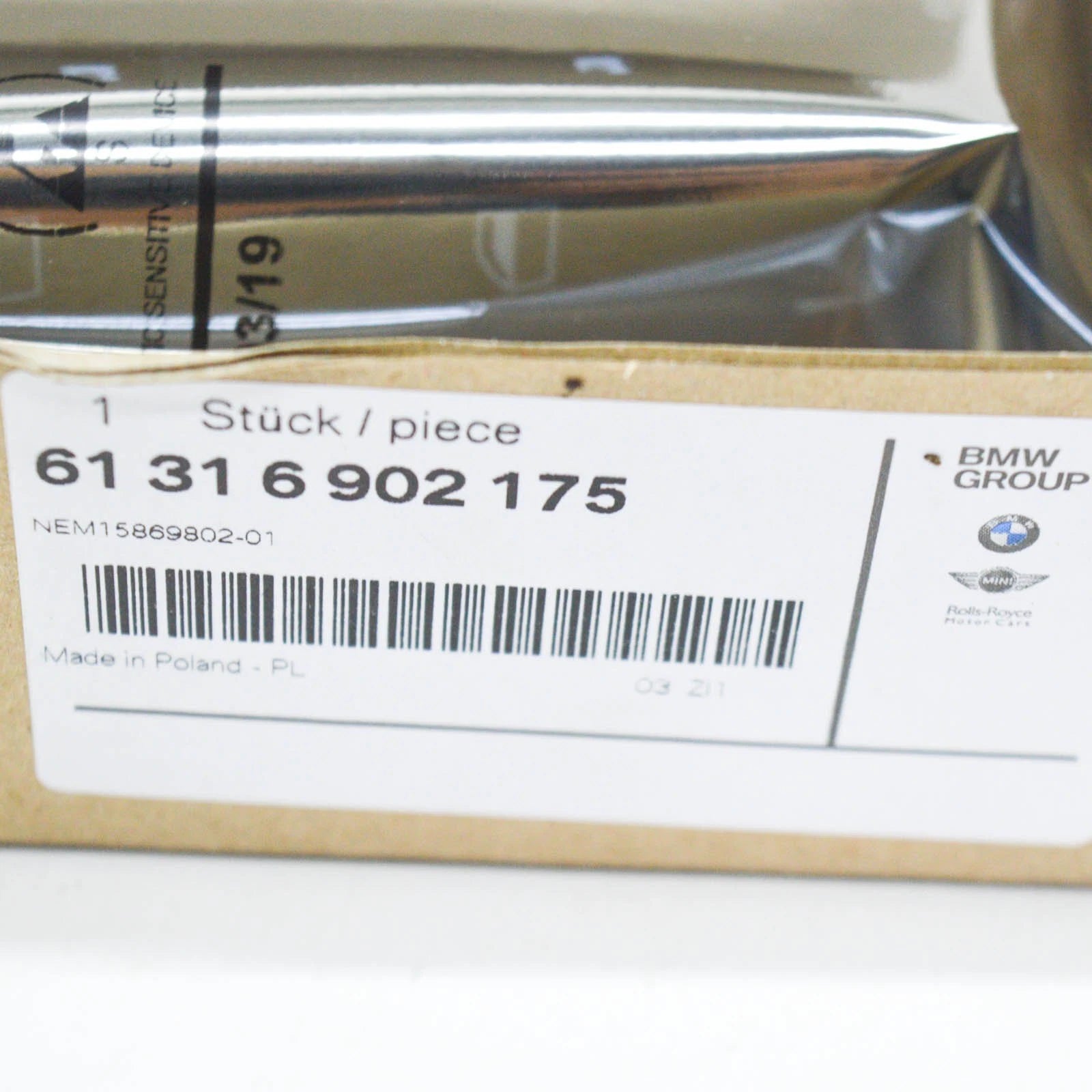 NEW BMW 3 E46 FRONT LEFT DOOR WINDOW CONTROL SWITCH 61316902175 LHD ORIGINAL