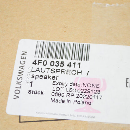 NEW AUDI A6 C6 FRONT DOOR MID TONE SPEAKER 4F0035411 ORIGINAL