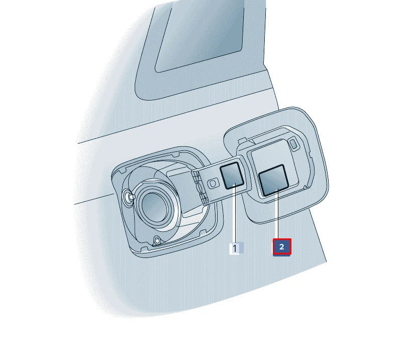 NEW AUDI A6 C8 FUEL FILLER NECK STICKER 8W0010508F