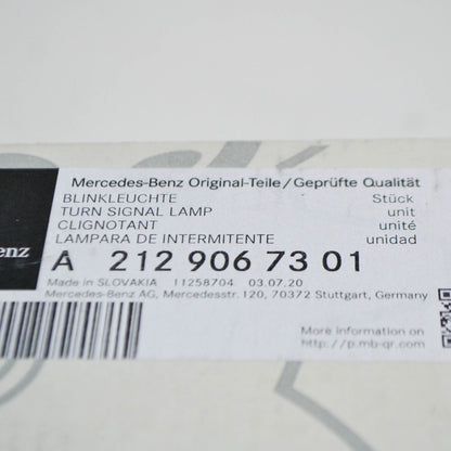 NEW MB CLA X156 FRONT RIGHT DOOR MIRROR TURN SIGNAL A2129067301 ORIGINAL
