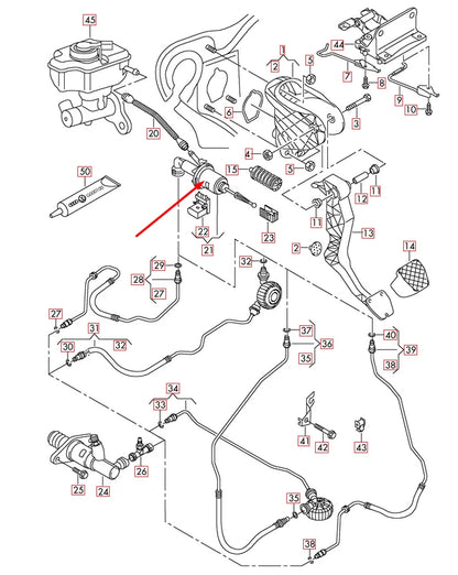 NEW AUDI TT 8J9 CLUTCH MASTER CYLINDER 1K0721388AC