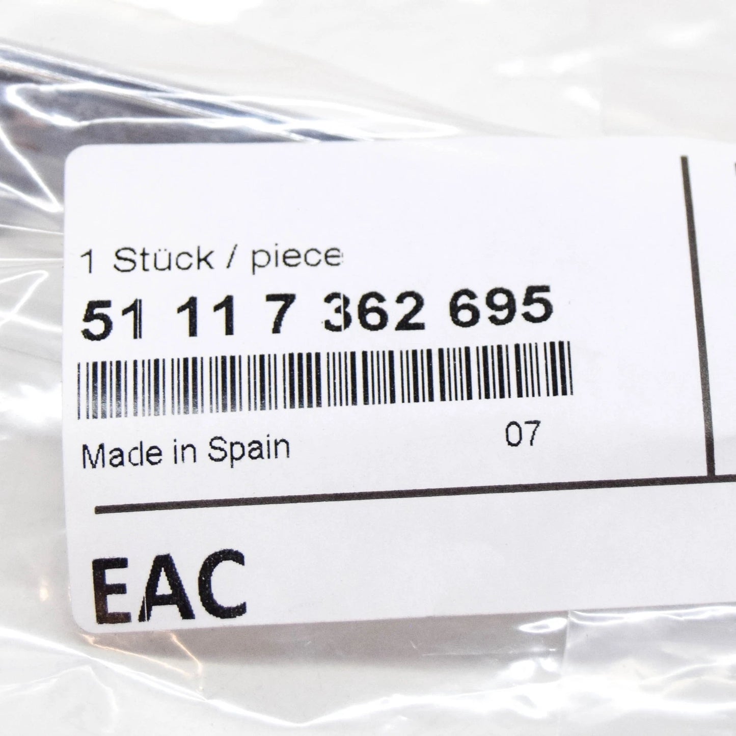 NEW BMW 7 G11 FRONT BUMPER LEFT LOWER MOLDING 51117362695 7362695 2016 ORIGINAL