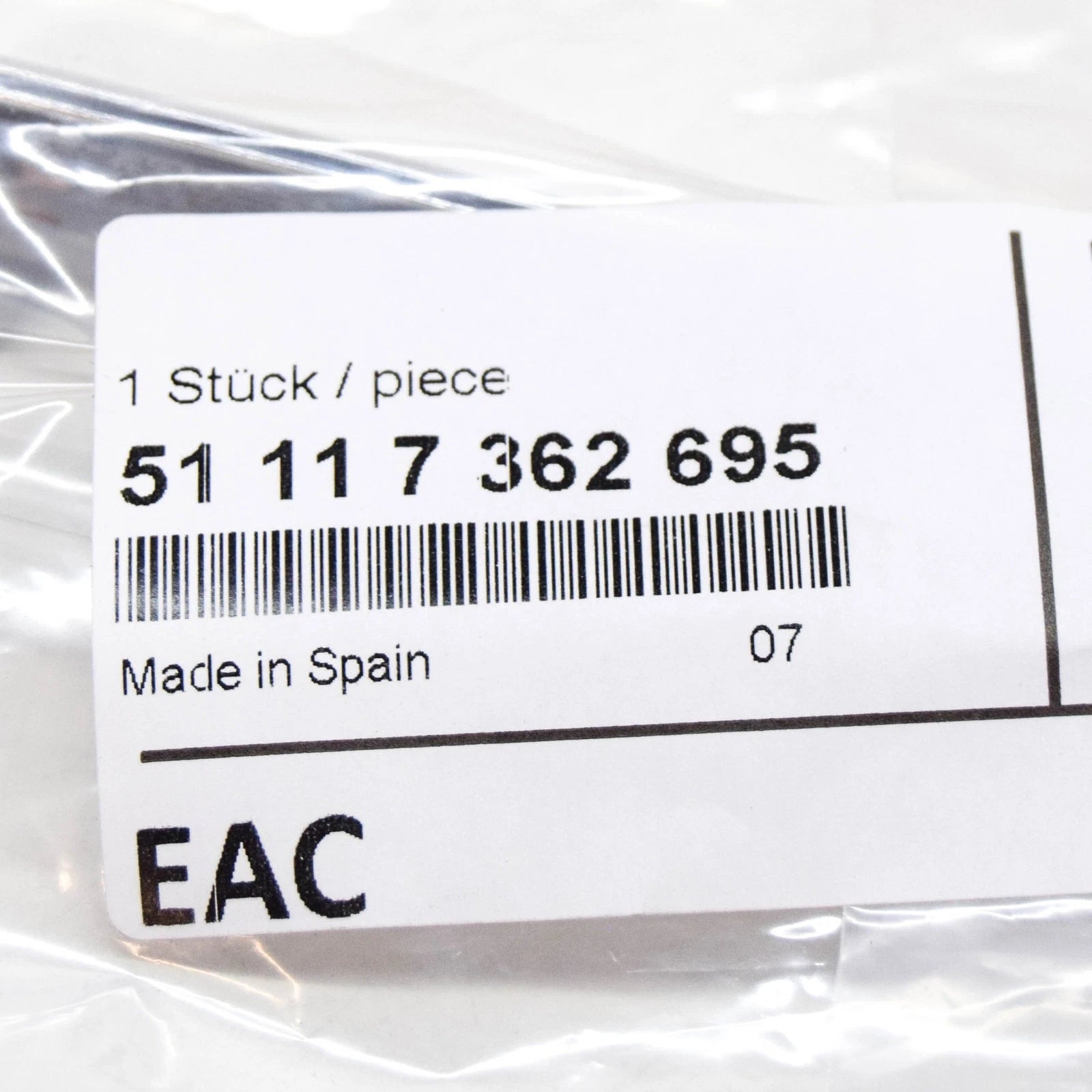 NEW BMW 7 G11 FRONT BUMPER LEFT LOWER MOLDING 51117362695 7362695 2016 ORIGINAL