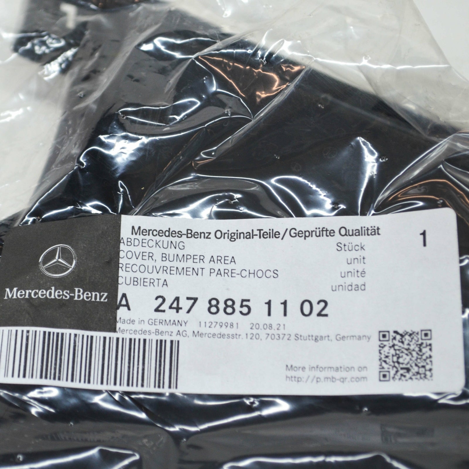 NEW MB B SPORTS TOURER W247 FRONT BUMPER RIGHT LOWER COVER A2478851102 ORIGINAL