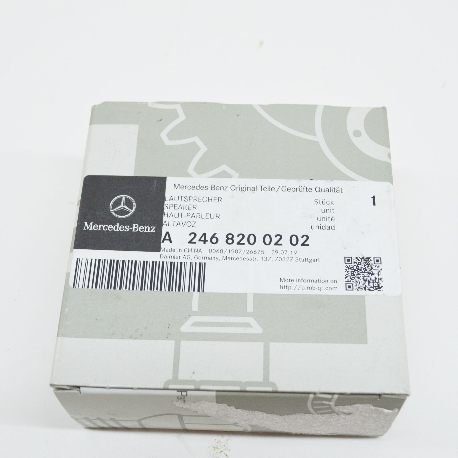 new mercedes-benz gla x156 instrument panel speaker a2468200202 original