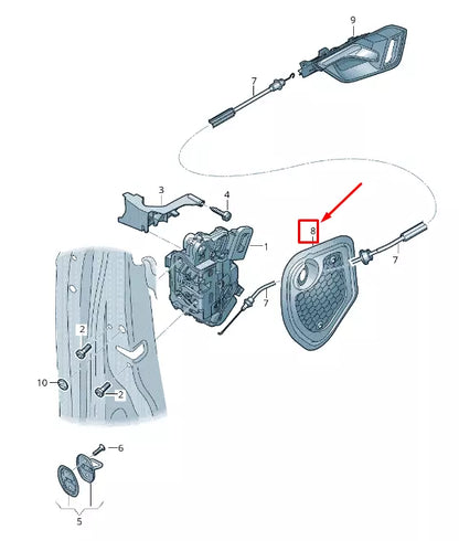 NEW AUDI Q3 F3 SPORTBACK FRONT RIGHT DOOR INNER PANEL COVER 8V5837916A