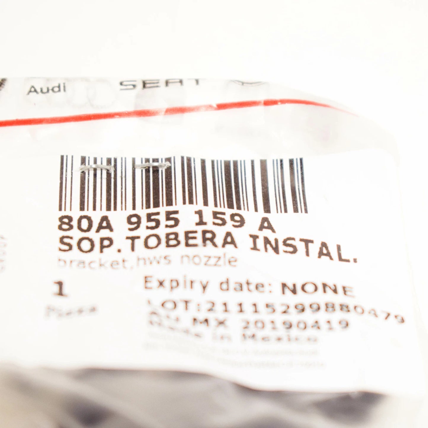 NEW AUDI SQ5 80A FRONT BUMPER WASHER COVER CAP BRACKET 80A955159A ORIGINAL