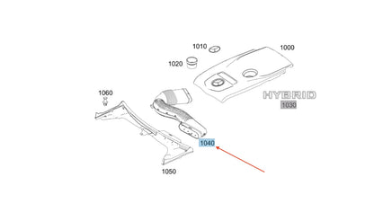NEW MERCEDES-BENZ C C205 ENGINE AIR INTAKE HOSE A2740901800 ORIGINAL