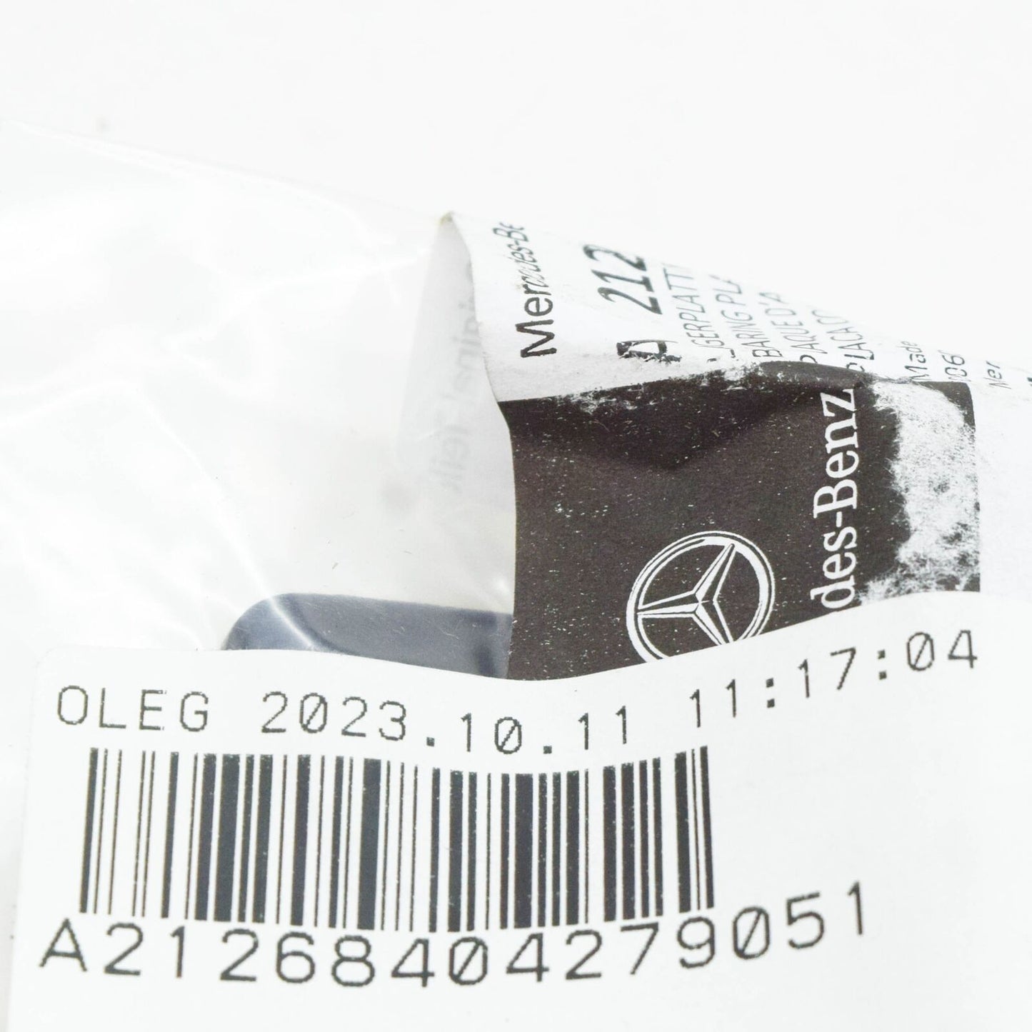 NEW MB E S212 LOAD COMPARTMENT FLOOR LEFT BEARING PLATE A21268404279051 ORIGINAL