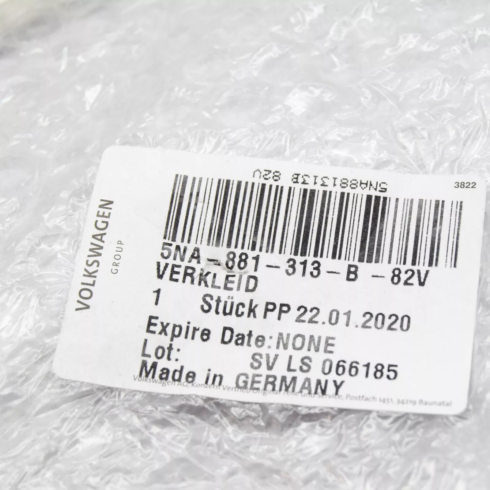 NEW VOLKSWAGEN TIGUAN AD FRONT LEFT SEAT FRAME TRIM 5NA881313B82V ORIGINAL