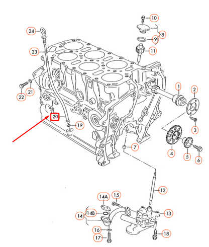 NEW VOLKSWAGEN TOUAREG 7L OIL DIPSTICK TUBE 022115629R ORIGINAL