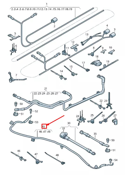 NEW AUDI Q8 4MN ACTIVE ROLL STABILISATION EARTH LINE 4M6971534B