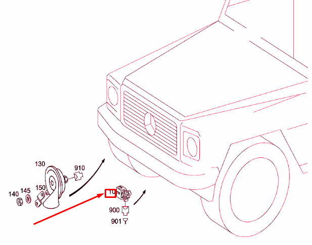 new mercedes-benz g w460 outboard temperature sensor a0115429617 original