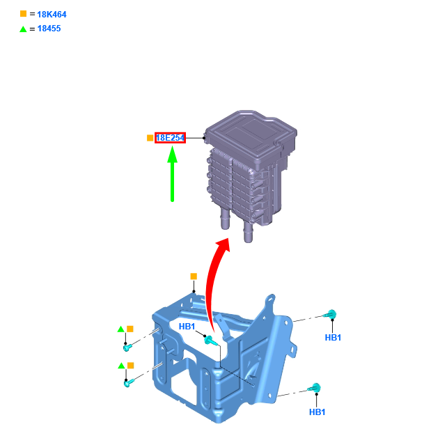 new ford kuga mk3 auxiliary heater 2436362 l1mh-18e254-bc original