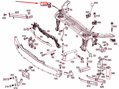 NEW MERCEDES-BENZ C W205 FRONT STIFFENING BUFFER STOP A0009987340 ORIGINAL