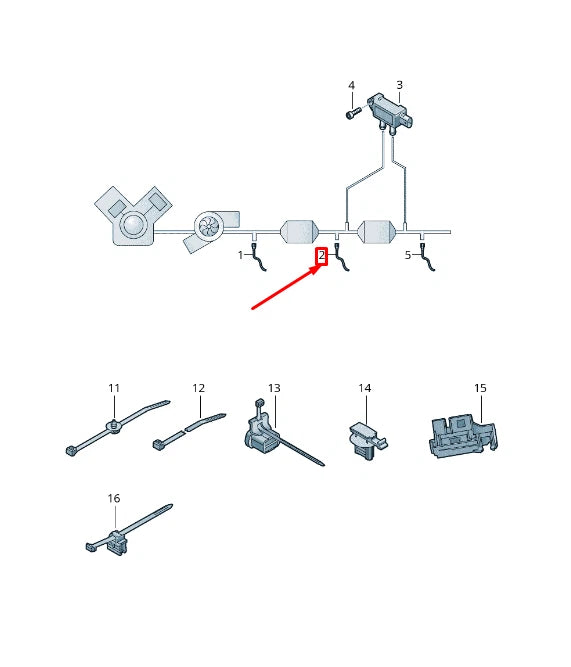 NEW AUDI Q8 4MN LAMBDA OXYGEN SENSOR 4M8906265E ORIGINAL
