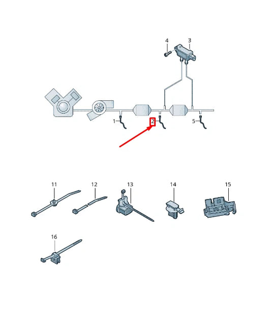 NEW AUDI Q8 4MN LAMBDA OXYGEN SENSOR 4M8906265E ORIGINAL