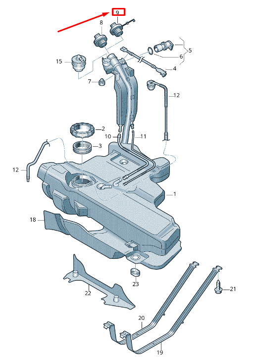 NEW VW AMAROK 2H FUEL TANK CAP 1K0201550AF ORIGINAL